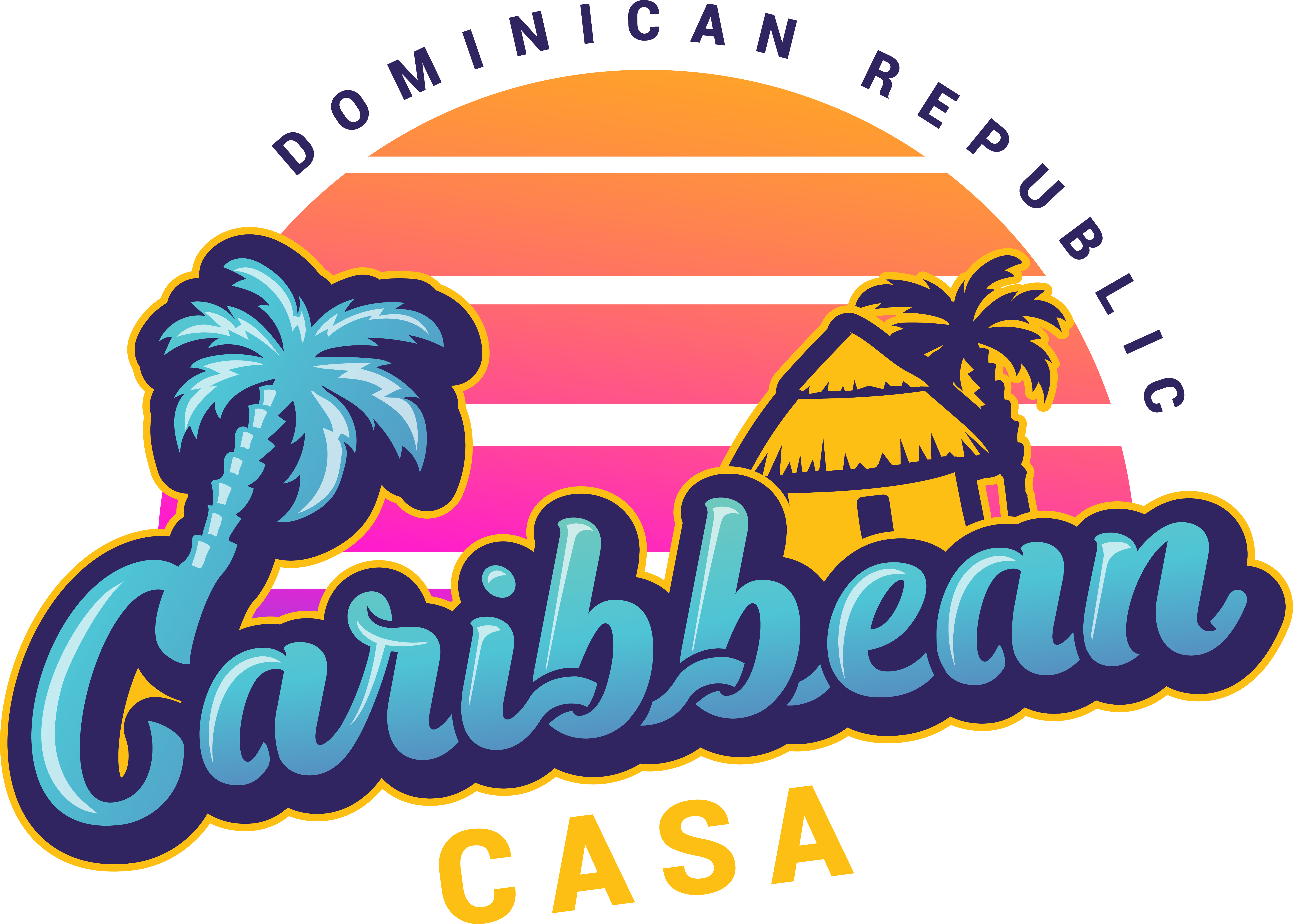 Caribbean casa logo transparent background